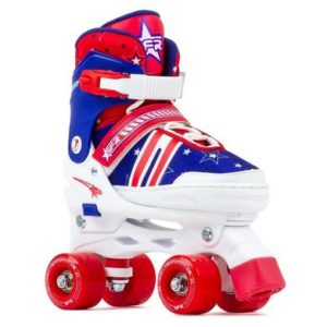 SFR Spectra Adjustable Quad Skates - Red / Blue - Kids
