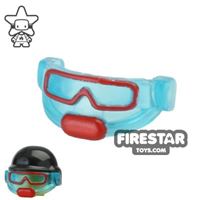 Product shot BrickForge - Tactical Goggles - Trans Light Blue and Red