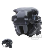 Product shot BrickWarriors - Sabertooth Helm - Black