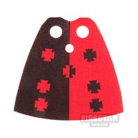 Product shot Custom Design Cape Standard Red with Crosses
