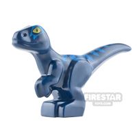 Product shot LEGO Animals Mini Figure - Baby Raptor Dinosaur - Dark Blue
