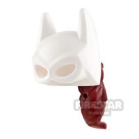 Product shot LEGO - Batgirl Mask with Hair - White