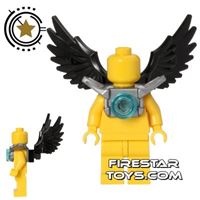 Product shot LEGO - Black Wings - Flat Silver Shoulder Guard