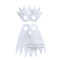 Product shot LEGO Cape - Ice Queen Cloak and Collar - White And Silver