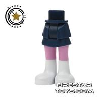 Product shot LEGO Friends Mini Figure Legs - Dark Blue Skirt and Pink Tights