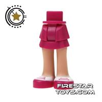 Product shot LEGO Friends Mini Figure Legs - Pink Skirt and Shoes
