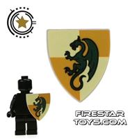 Product shot LEGO - Green Dragon Shield