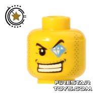 Product shot LEGO Mini Figure Heads - Jewelled Eye