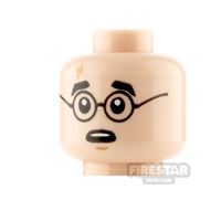 Product shot LEGO Minifigure Heads Harry Potter Smile and Worried