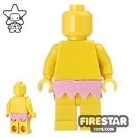 Product shot LEGO - Skirt - Short Fringe - Bright Pink