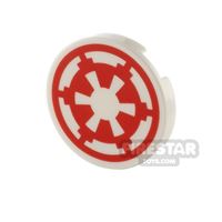 Product shot Printed Round Tile 2x2 Star Wars Imperial Logo