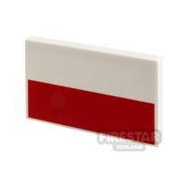 Product shot Custom Printed Tile 2x3 Polish Flag