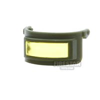 Product shot SI-DAN - Ballistic Face Shield S03 - Tank Green/ Trans Yellow
