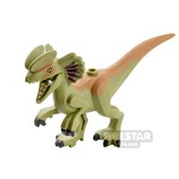 Product shot LEGO Animals Minifigure Dilophosaurus with Earth Orange Back