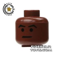 Product shot LEGO Mini Figure Heads - Arched Eyebrows
