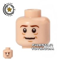 Product shot LEGO Mini Figure Heads - Bags Under Eyes - Smile