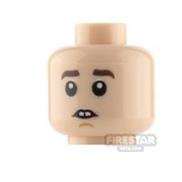 Product shot LEGO Mini Figure Heads Concerned and Eyes Closed