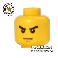Product shot LEGO Mini Figure Heads - Stern Eyebrows