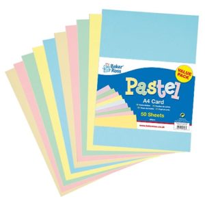 A4 Pastel Card Value Pack (Pack of 50)