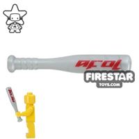 Product shot BrickForge - Aluminium Baseball Bat - Silver AFOL Print