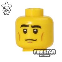 Product shot LEGO Mini Figure Heads - Baseball Fielder