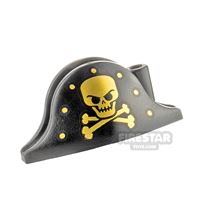 Product shot LEGO - Pirate Hat - Gold Skull and Crossbones