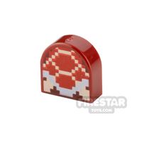 Product shot Printed Tile Extended Half Circle 1x1 Koopa Troopa
