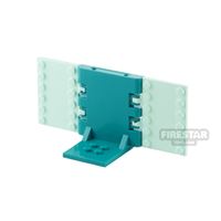 Product shot Minifigure Display Stand 2x2 Dark Turquoise and Light Aqua