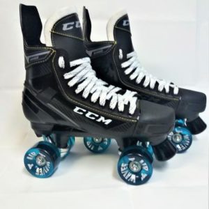 CCM Custom quad Roller skates with air waves wheels