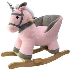 BabyLo Rocking Unicorn with sound - Pink