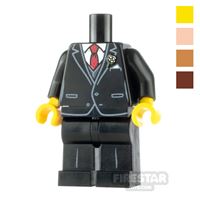 Product shot Custom Design Outfit Buttoned Black Wedding Suit with Red Tie