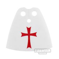 Product shot Custom Design Cape - Standard - White with Red Cross