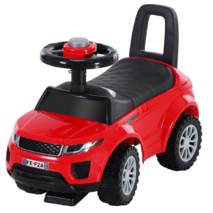 HOMCOM 2-in-1 Ride On Car Foot To Floor Slider Toddler w/ Horn Steering Wheel NO POWER Manual Under Seat Storage Safe Design Red | Aosom Ireland