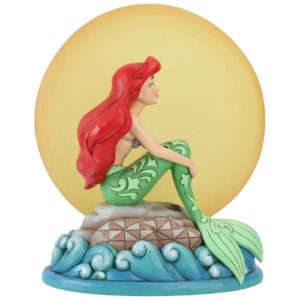 Disney Traditions - Mermaid by Moonlight (Ariel Sitting on a Rock with Light up Moon Figurine)