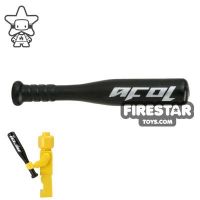 Product shot BrickForge - Aluminium Baseball Bat - Black AFOL Print