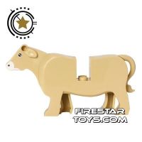 Product shot BrickForge Animals Mini Figure - Jersey Cow - Tan