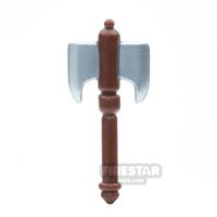 Product shot BrickForge - Battle Axe - Silver Blade Brown Handle