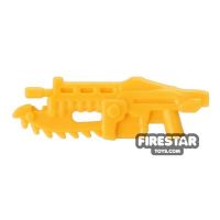 Product shot BrickForge - Gears of War - Shredder Gun - Bright Light Orange