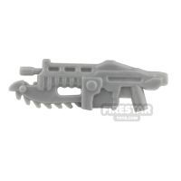Product shot BrickForge - Gears of War - Shredder Gun - Silver