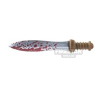 Product shot BrickForge - Gladius - Bronze and Silver with Blood Splatter