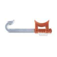 Product shot BrickForge - Hook Sword - Silver and Orange