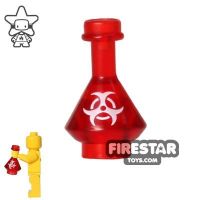 Product shot BrickForge - Potion Flask - Trans Red - Biohazard