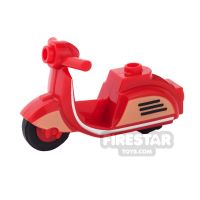 Product shot BrickForge - Retro Scooter - Red