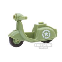 Product shot BrickForge - Scooter - Star Pattern - Olive Green