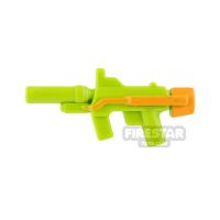 Product shot BrickForge - Sub Orbital Machine Gun - Lime and Medium Orange
