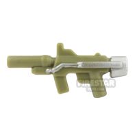 Product shot BrickForge - Sub Orbital Machine Gun - Olive Green and Silver