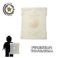 Product shot BrickTW - Rectangle Shield - White Jade