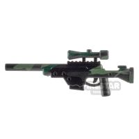 Product shot BrickTactical L96 Sniper Rifle Woodland Camo