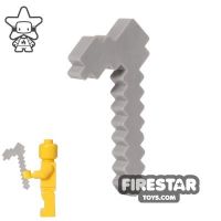 Product shot BrickTactical - Minecraft Hoe - Iron