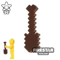 Product shot BrickTactical - Minecraft Shovel - Dark Brown